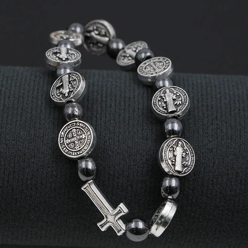 Pulseira Masculina São Bento Devocional