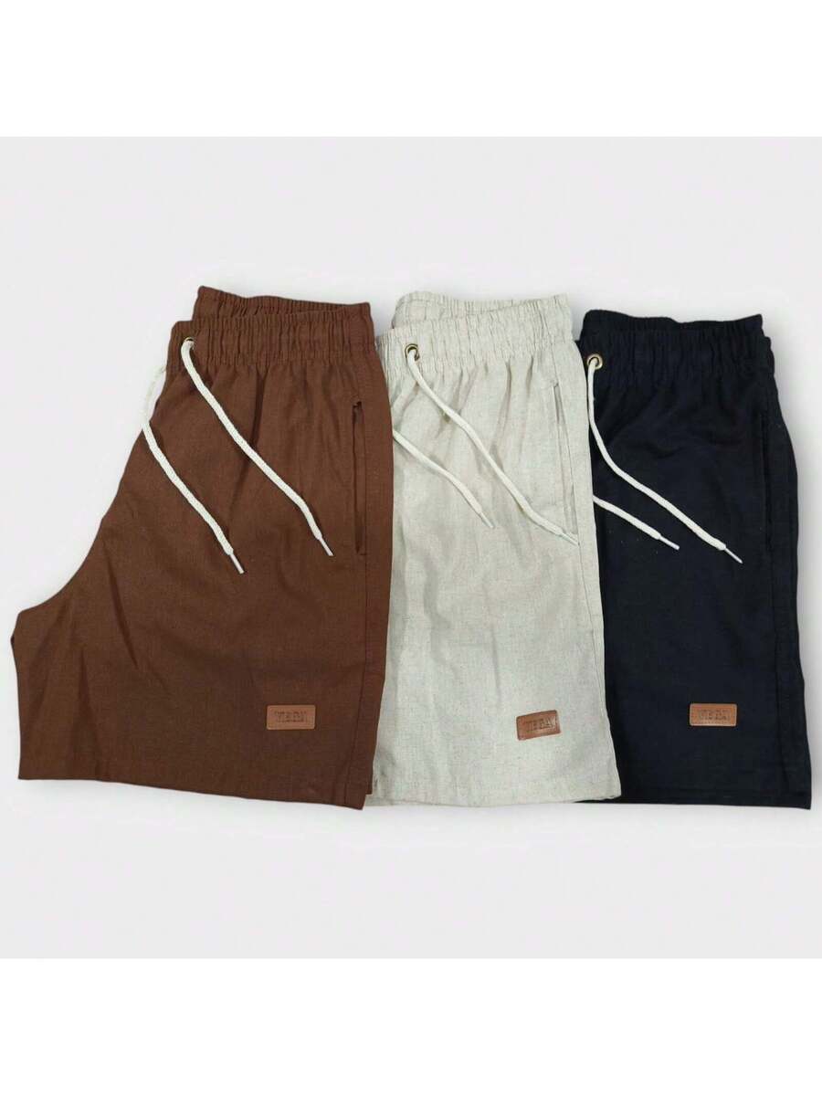 Kit 3 Bermudas Resort Premium | Linho Blend (Coleção Verão)