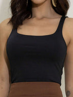 Regata Feminina Decote Quadrado em Suplex