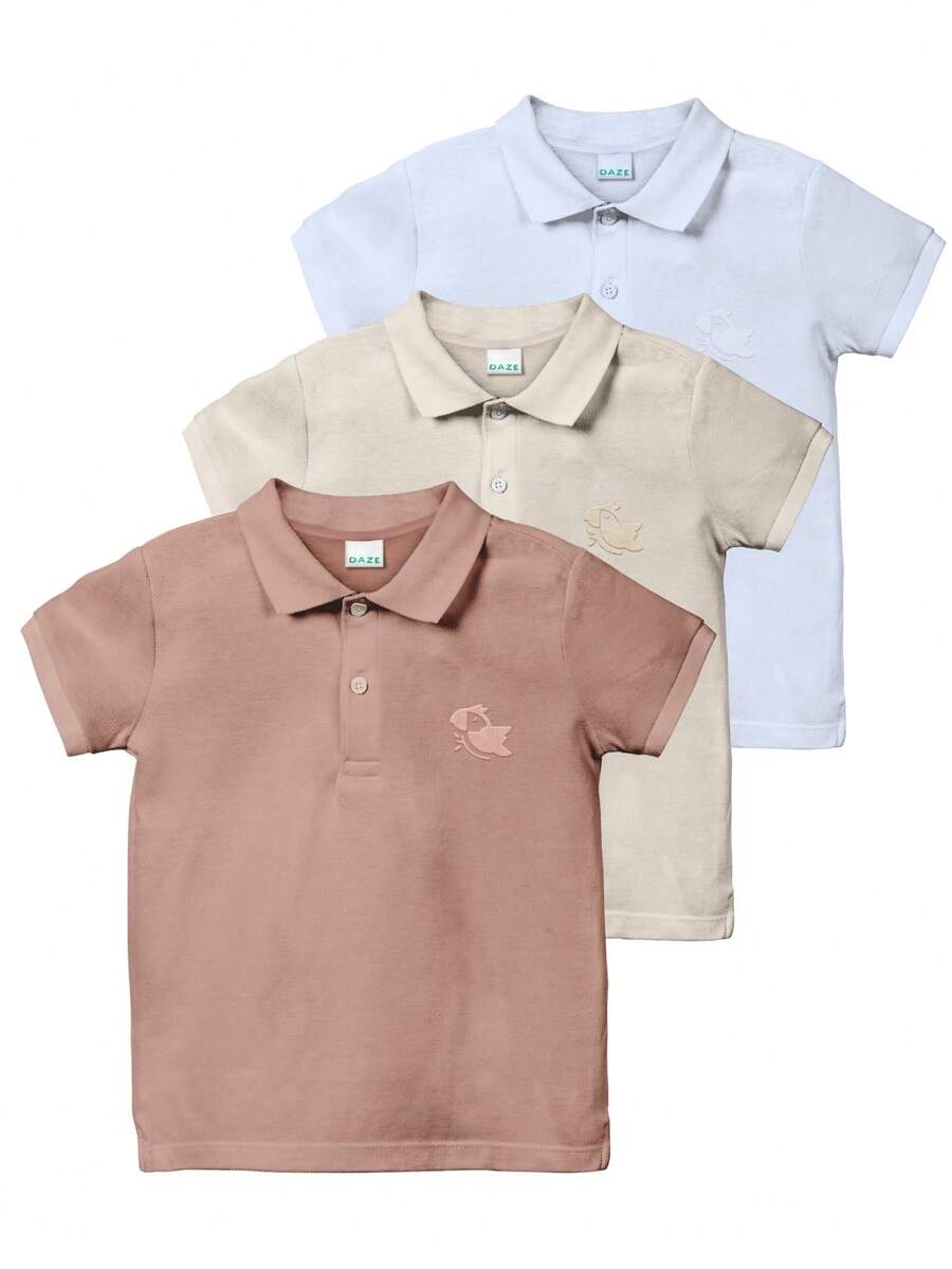 Kit 3 Polos Premium Infantil Daze