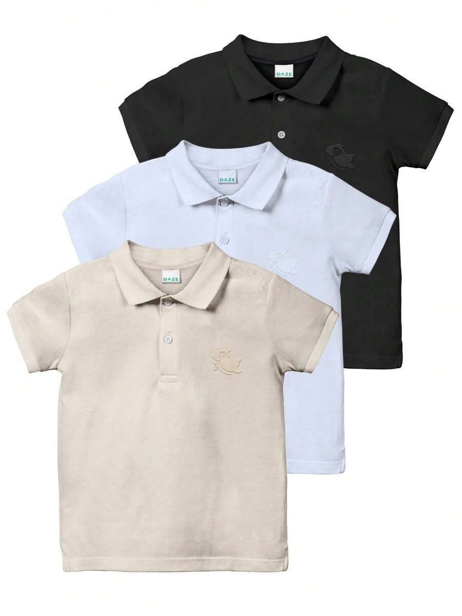 Kit 3 Polos Premium Infantil Daze
