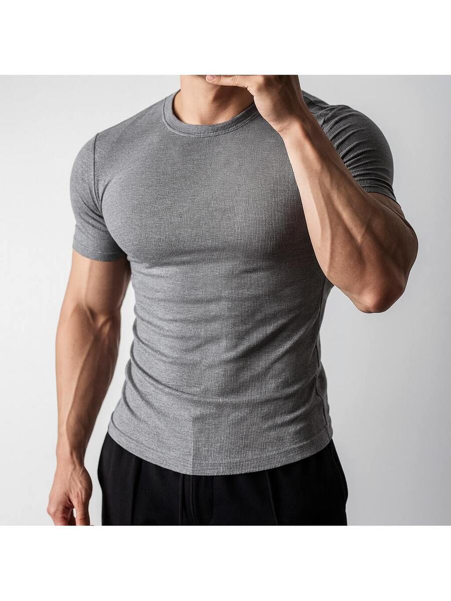 Camiseta Premium canelada masculina