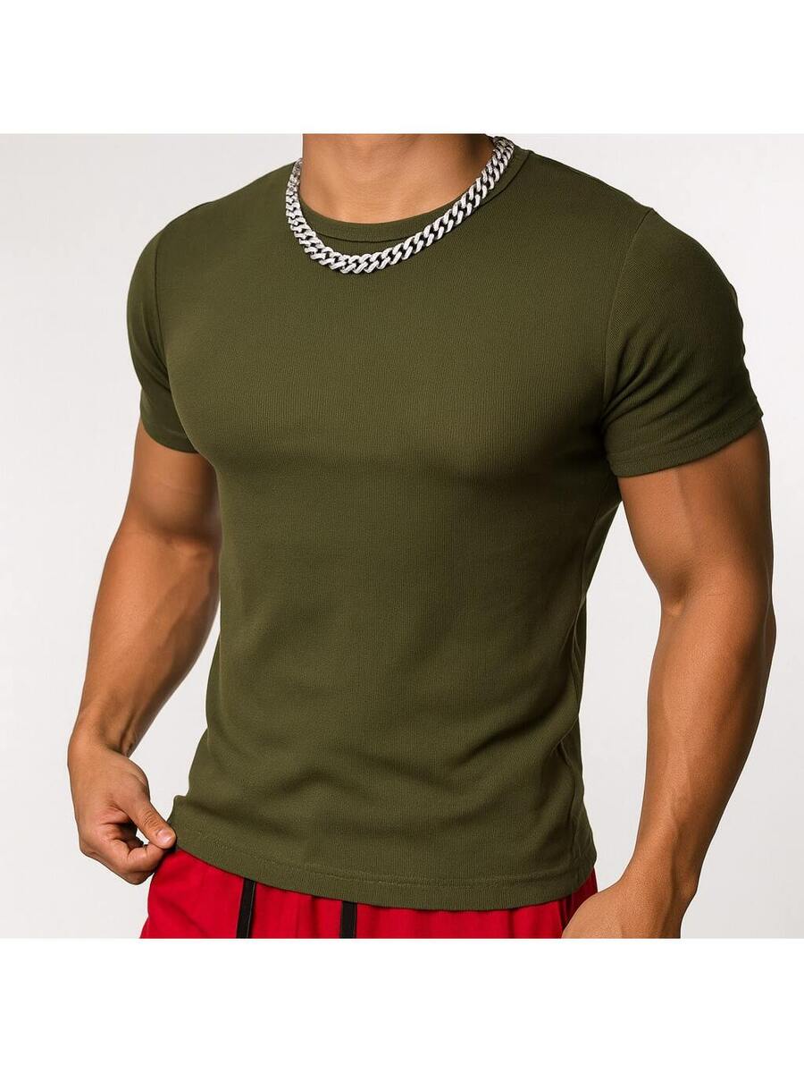 Camiseta Premium canelada masculina