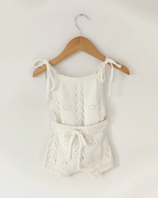 Conjunto Infantil Feminino Tricot