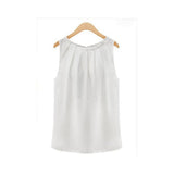 Blusa Regata Social em Chiffon