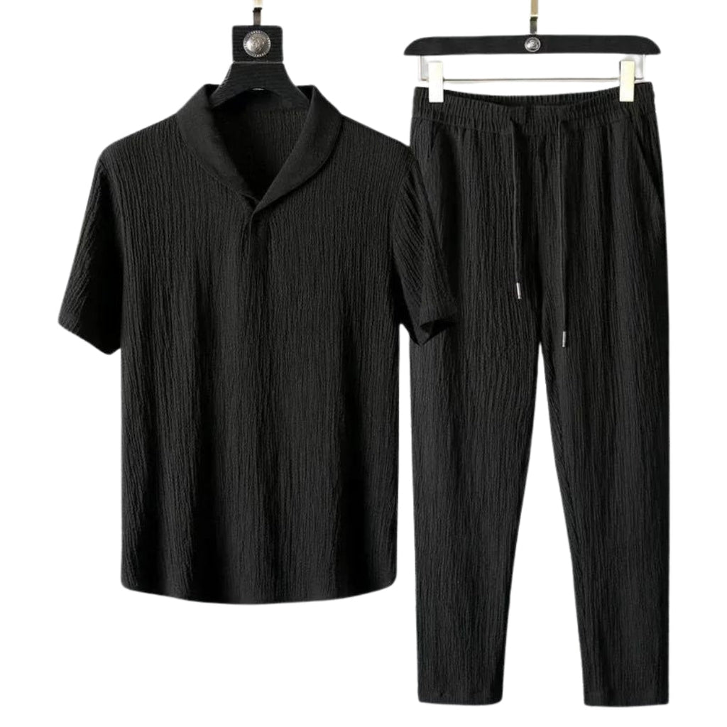 Conjunto Camiseta + Calça Masculina de Linho