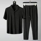 Conjunto Camiseta + Calça Masculina de Linho