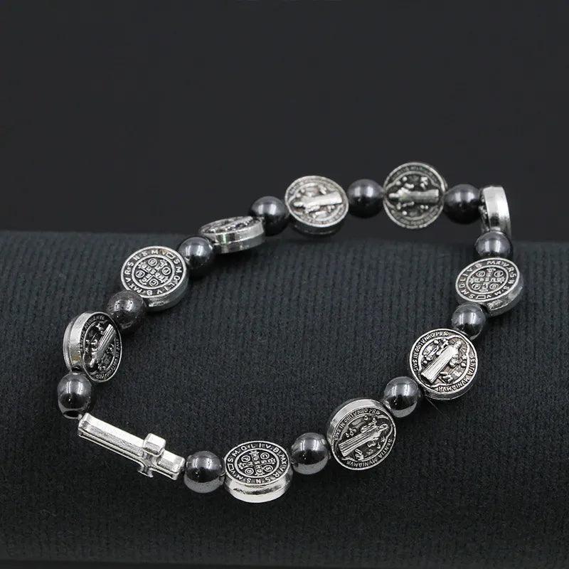 Pulseira Masculina São Bento Devocional
