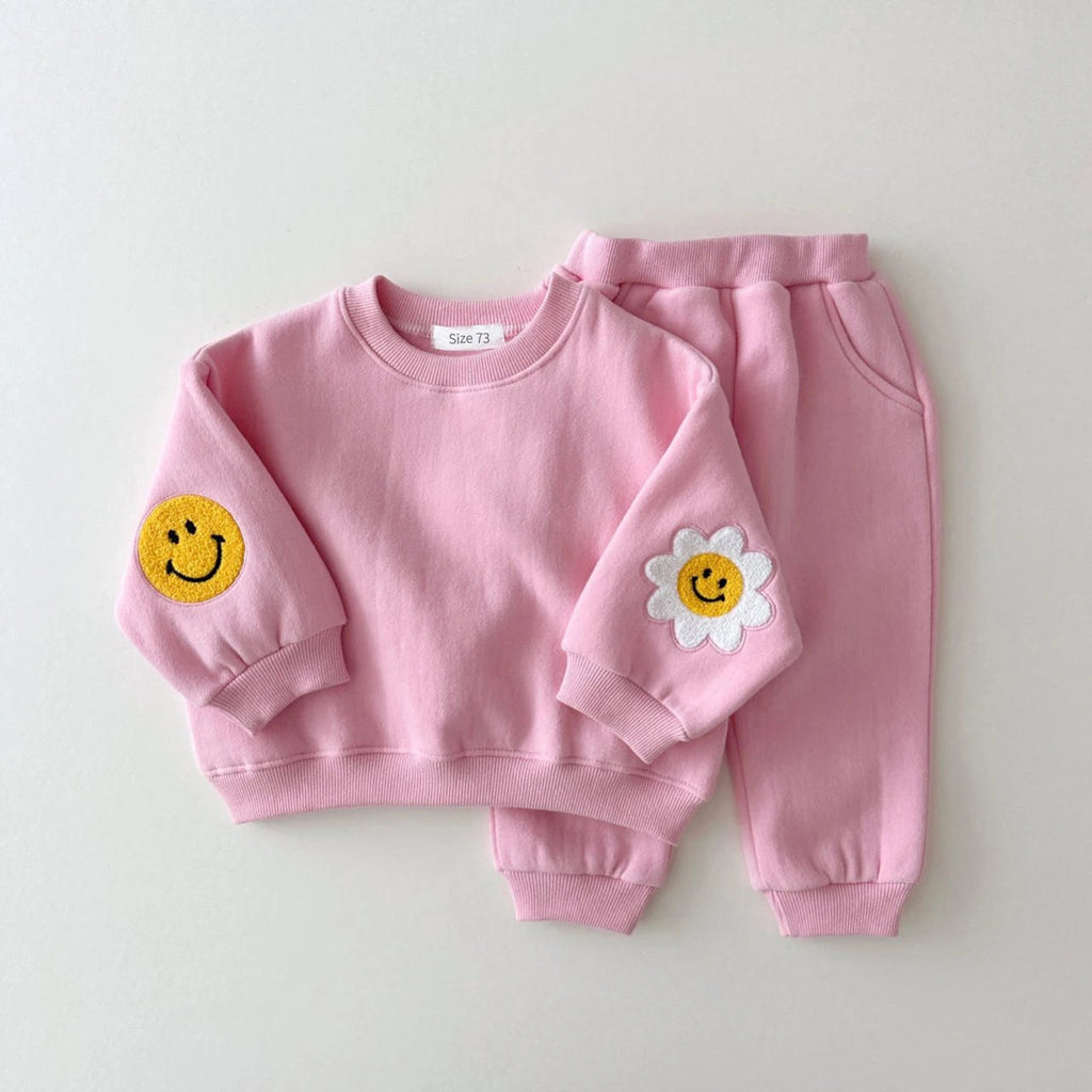 Conjunto Infantil Feminino de Moletom Sarinha Casual