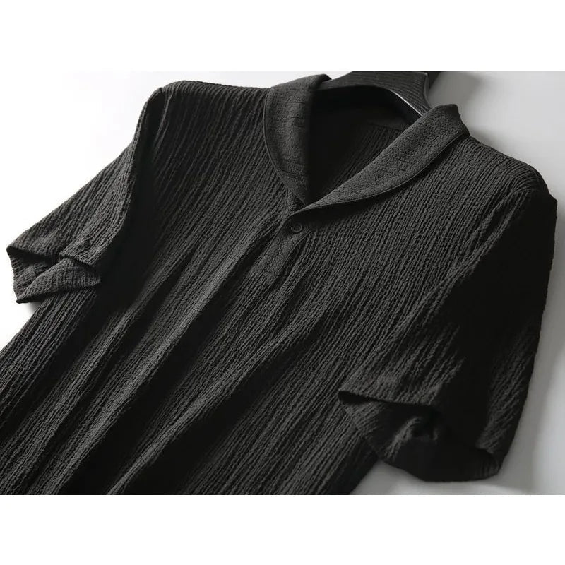 Conjunto Camiseta + Calça Masculina de Linho