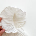 Romper Feminino Infantil Branco Minimalista