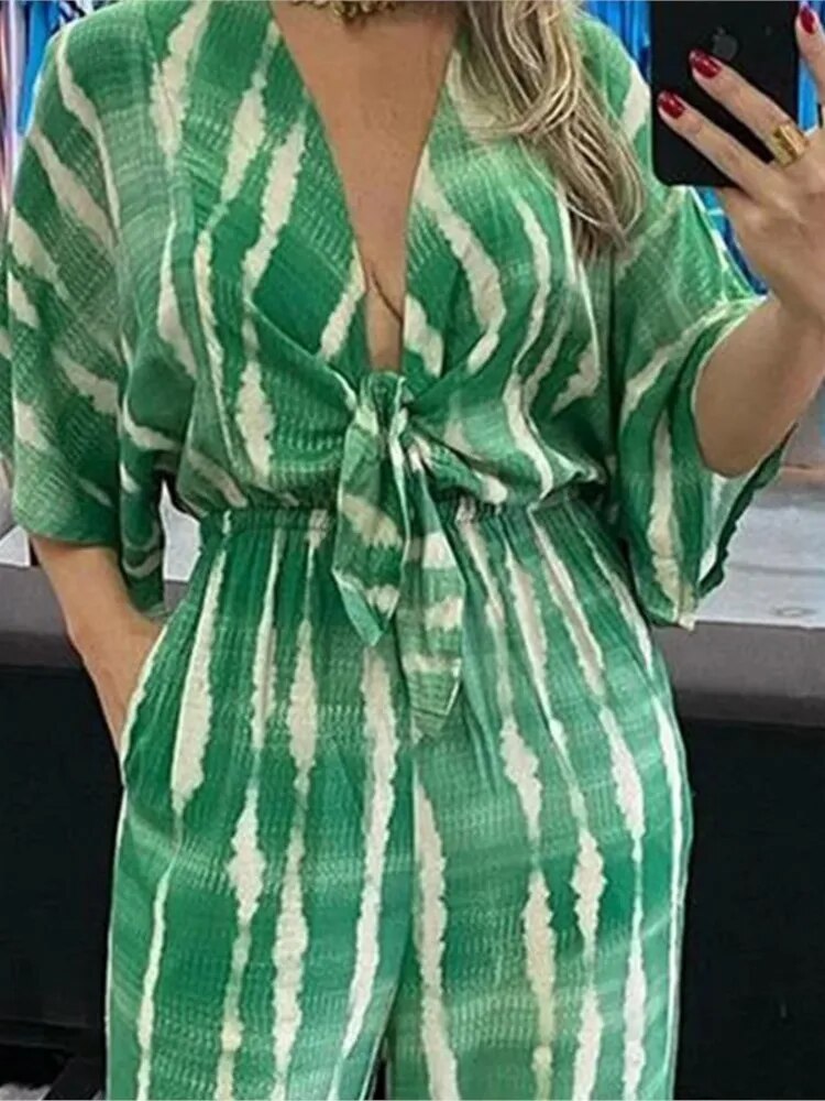 Macacão Feminino Tecido em Duna com Cinto