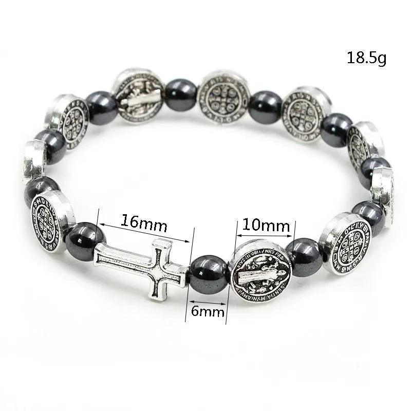 Pulseira Masculina São Bento Devocional