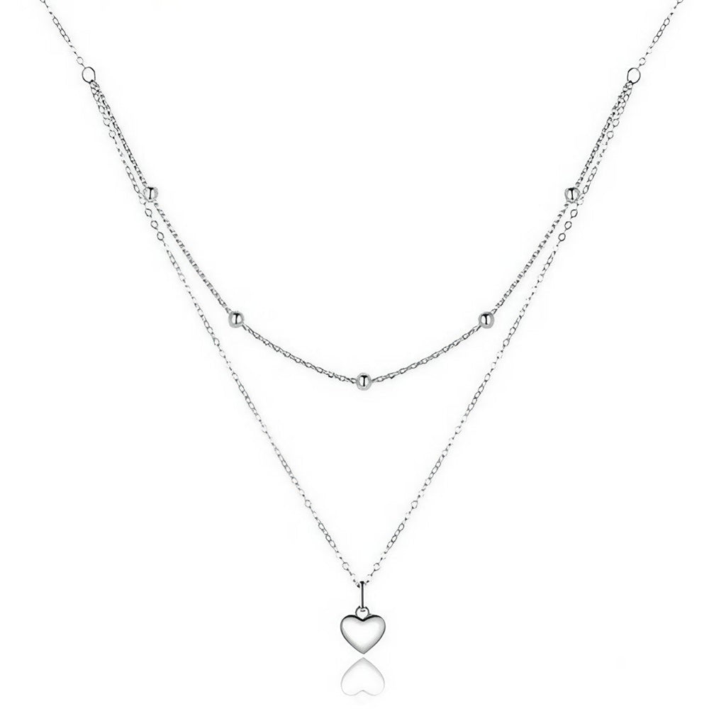 Colar Feminino Duplo Encanto em Prata 925