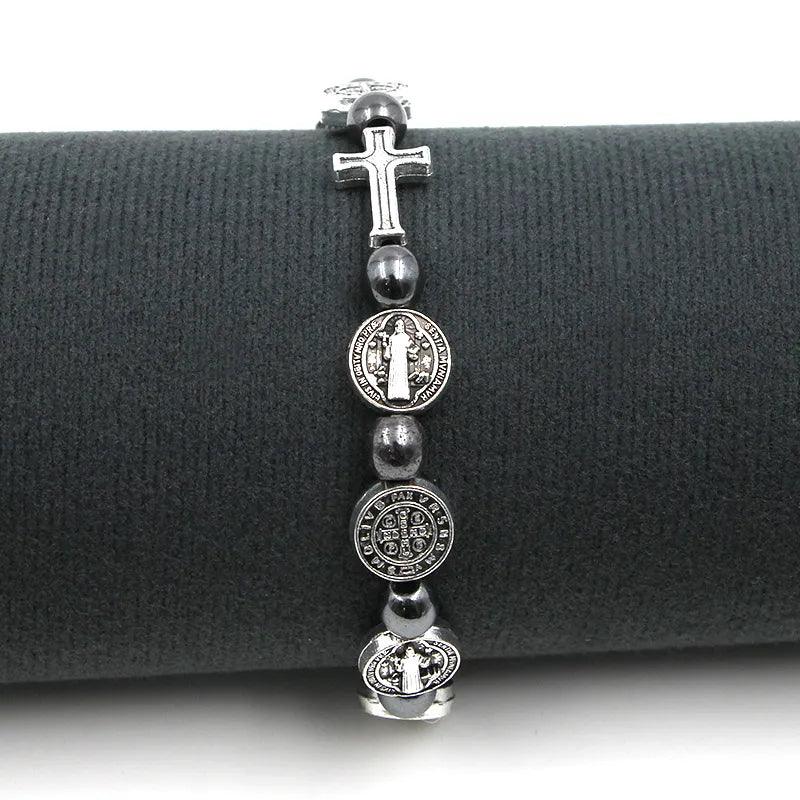 Pulseira Masculina São Bento Devocional