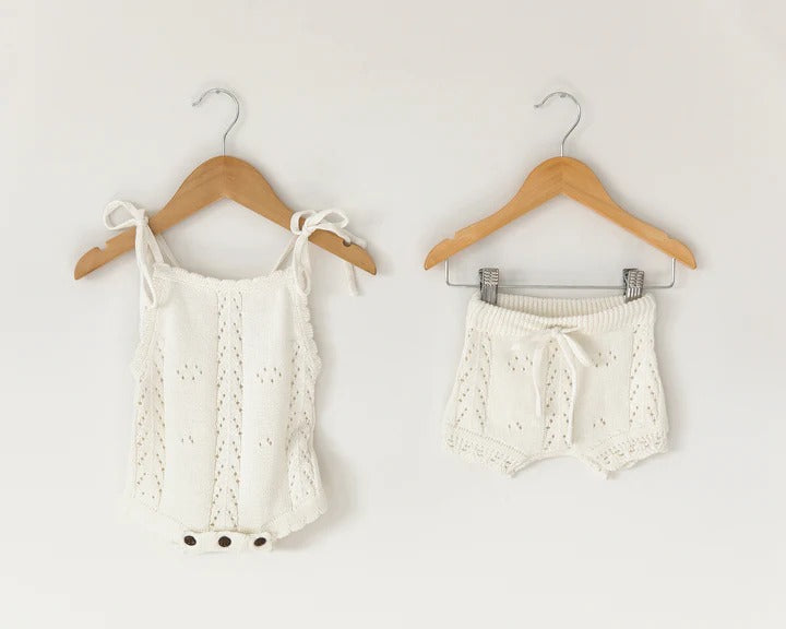 Conjunto Infantil Feminino Tricot
